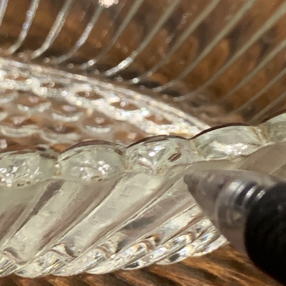 40’s-50’s 3 JEANETTE RIBBED DEPRESSION GLASS BANANA SPLIT DISHES - Picture 8 of 12